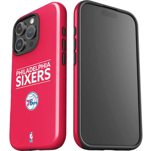 NBA Philadelphia 76ers Standard - Red iPhone 16 Pro Impact Case
